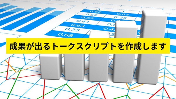 インサイドセールスのプロがトークスクリプトを作成致します