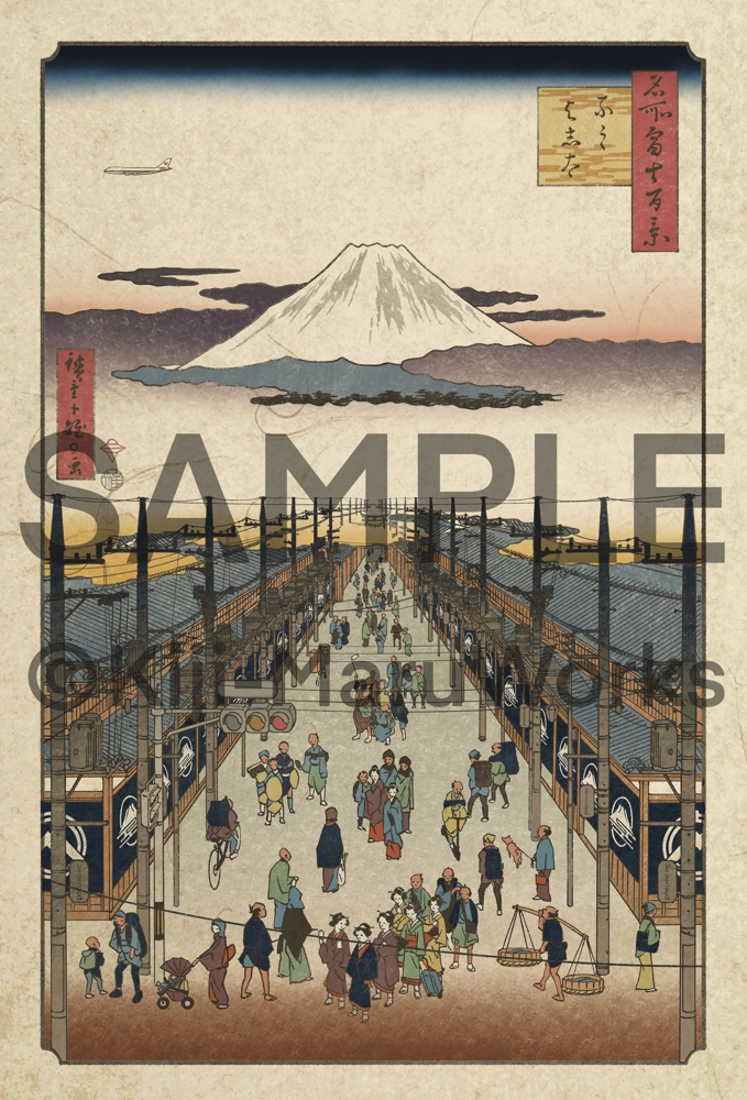 浮世絵や水墨画など、確かな技術で日本の伝統技法を駆使した和風イラストをご提供します