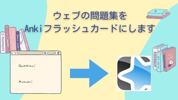 ウェブサイトの問題集をAnkiフラッシュカードにします