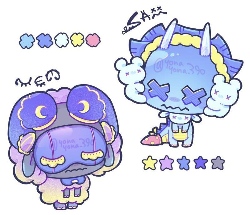 人間以外も大歓迎！生き生きとした表情・動きのデフォルメイラストを制作します