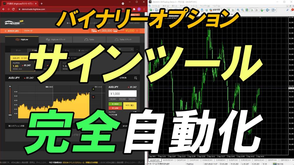 バイナリーオプション】サインツールのエントリーを自動化致します|デスクトップアプリ開発の外注・代行|ランサーズ