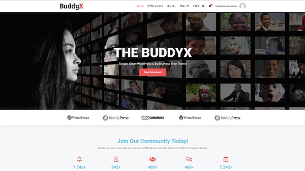 WORDPRESSの会員制サイト（BuddyPress)を24時間以内に設置します