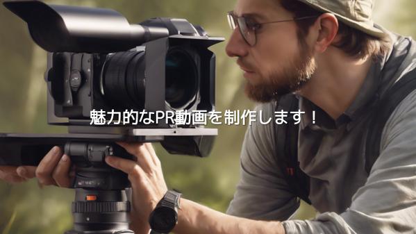 事業PR動画を作成します。撮影〜編集までワンストップで作成します