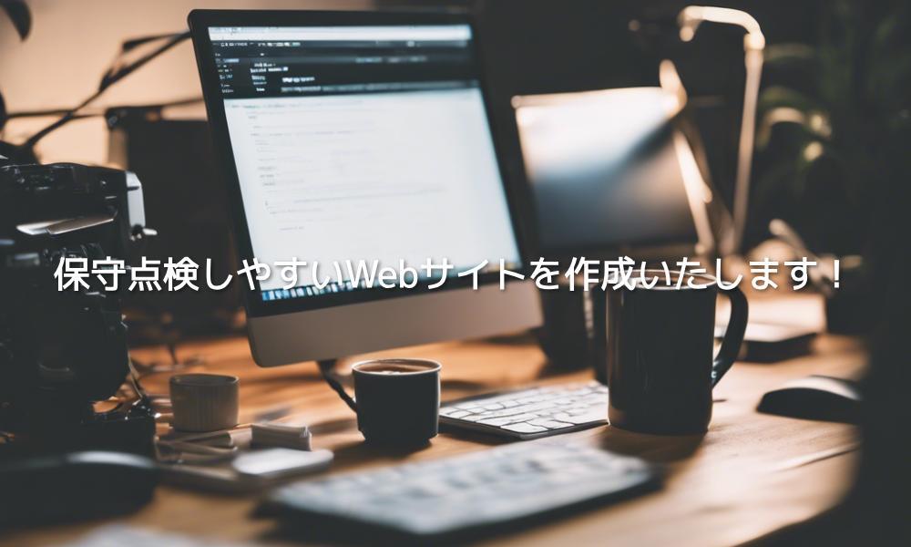 保守点検しやすいコードでホームページをコーディングします