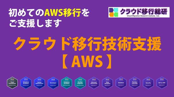 オンプレからAWSへの移行を行う前の技術支援を行います