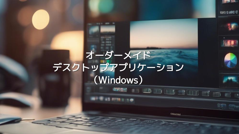 【Windowsアプリ作成】デスクトップアプリケーション作成します