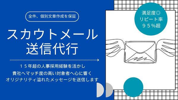 【スカウト代行】対象者ピックアップ～個別スカウト文章作成＆送信まで一貫して承ります