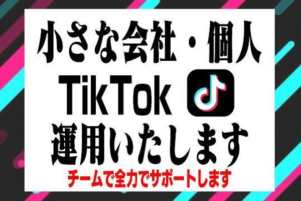 法人・個人のTikTokを現役クリエイターで運用します