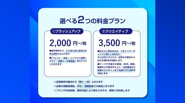 1枠∥元外資系コンサルタントがビジネス向けのパワーポイント資料を作成します