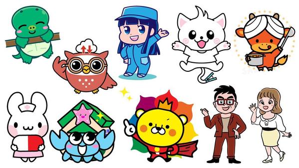 ポップでかわいいキャラクター（人、動物）お作りします