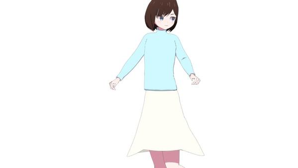 3Dソフトを使用したキャラクターのモデリングからイラスト・アニメーションを制作します