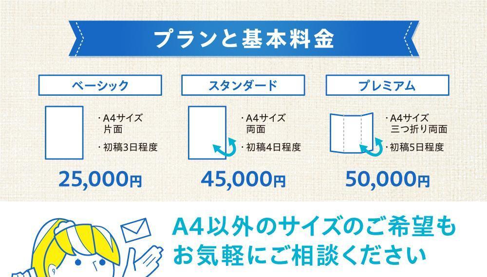 【相談可・初発注歓迎・イラスト作成対応】A4チラシデザインいたします