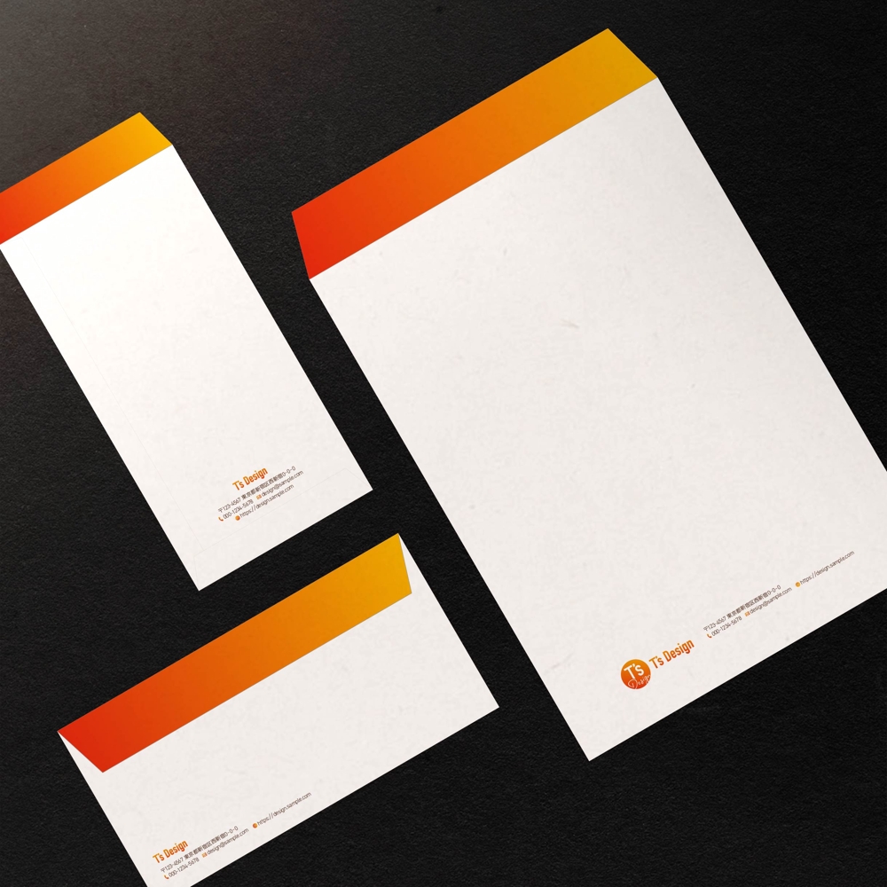 シンプルで高品質な封筒デザインをプロがイチから制作します