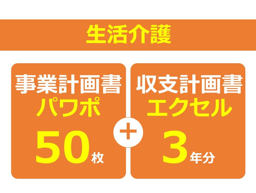 障害者生活介護事業専用の事業計画書式！エクセル3年分とパワポ50枚のセットます