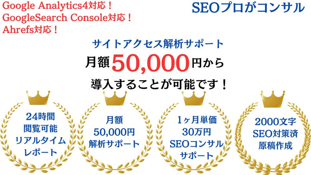 【GA4】SEOプロコンサルがアクセス解析レポートを作成します