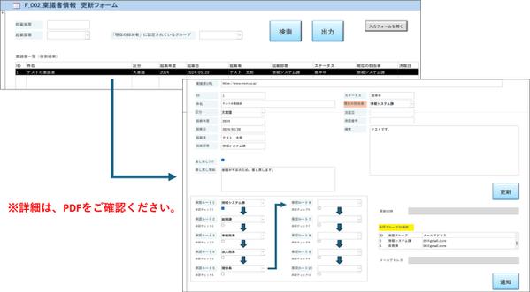 Accessで簡単！！！稟議書の承認フローツールを提供します