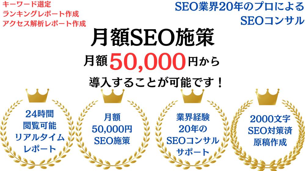 SEOのプロの専門家によるコンテンツSEO施策を行います