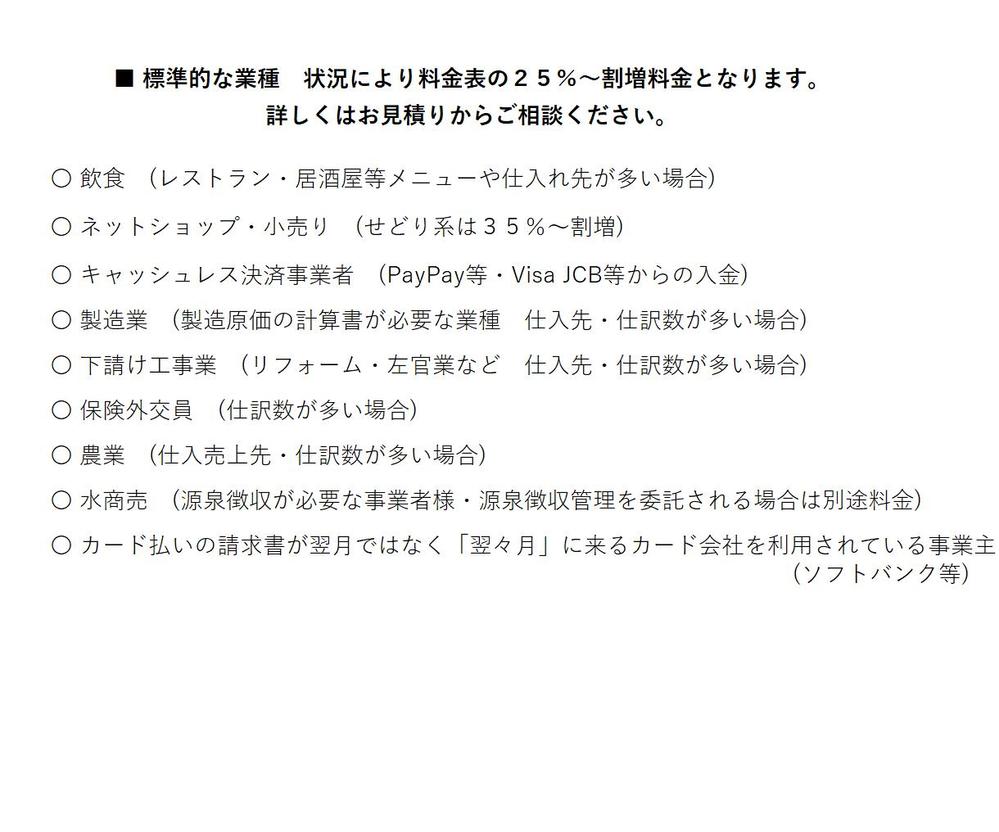 28,000円～確定申告書＋記帳仕訳数「無制限」＋決算書作成をセットで提供します