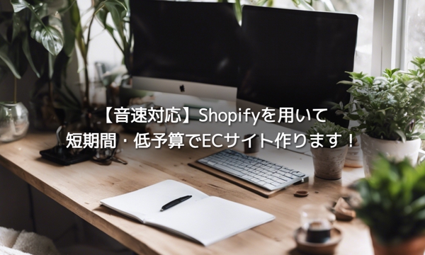 【期間限定３万円】【Shopify】ECサイトの構築〜運用まで全てお手伝いします