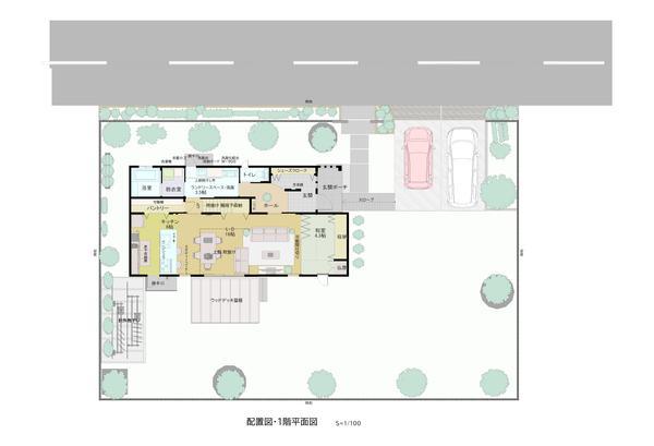 自然の恵みを感じながら、光と風が心地よく通り抜ける、吹抜のある家をご提案いたします