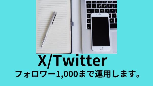 X/Twitter運用代行！フォロワーを1,000まで育てます