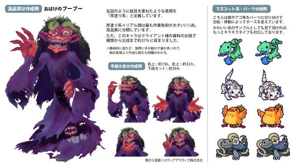 【実績あり】モンスターや動物など、イラスト＆素材の作成承ります