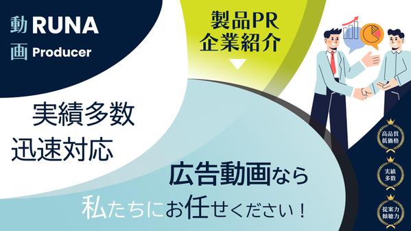 魅力をわかりやすく！モーショングラフィックスを用いた印象的な広告動画を制作いたします