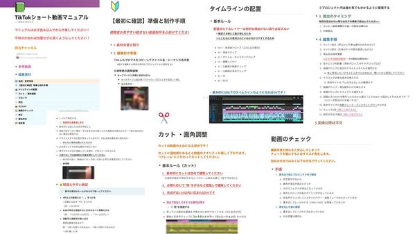 修正指示が減らせる、動画編集マニュアルを作成いたします
