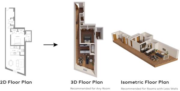 ３Dパースを使って不動産物件の契約率向上をお手伝いします