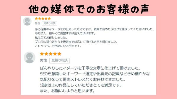 【100記事以上執筆実績あり！】SEO記事を10～30記事まとめて執筆致します