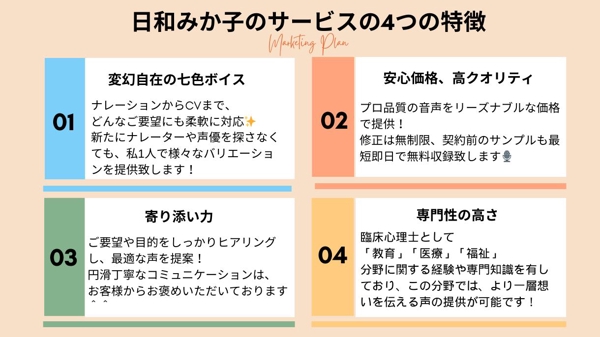 【ナレーション・CV】変幻自在の7色ボイスでお客様のご希望に寄り添った声を届けます