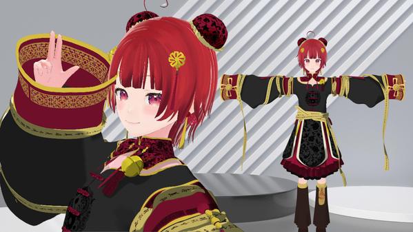 短期間で細かい衣装・デザインのVtuber3Dモデルを作成します