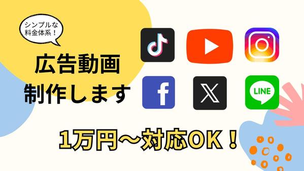 TikTok・インスタ・YouTube・SNS用広告動画作ります