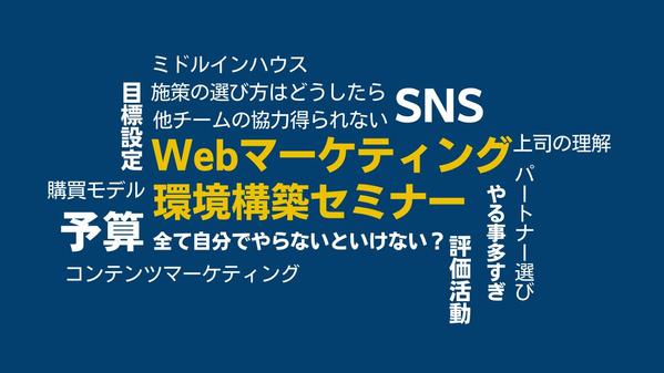 Webに不慣れでも実践可能。Webマーケティング環境構築セミナーをお伝えします