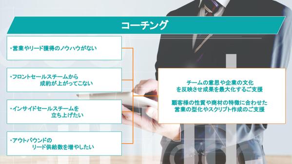 【戦略支援/コーチング】営業に関する課題解決のお手伝いをしております