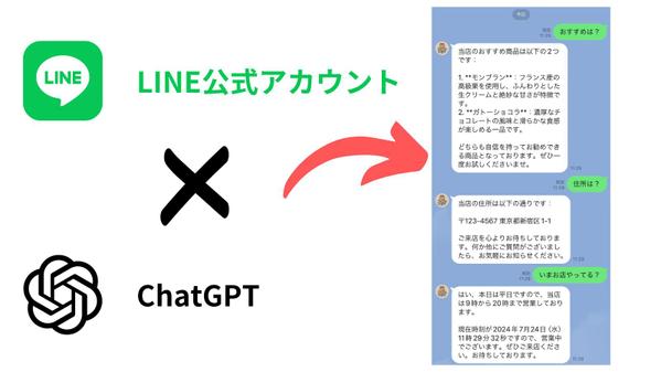 LINE公式アカウントで案内情報を学習したAI（ChatGPT）が回答します