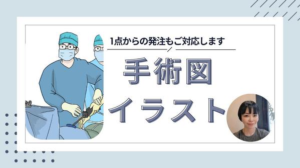説明しずらい手術図や人物を含む医療行為を解りやすく表現します