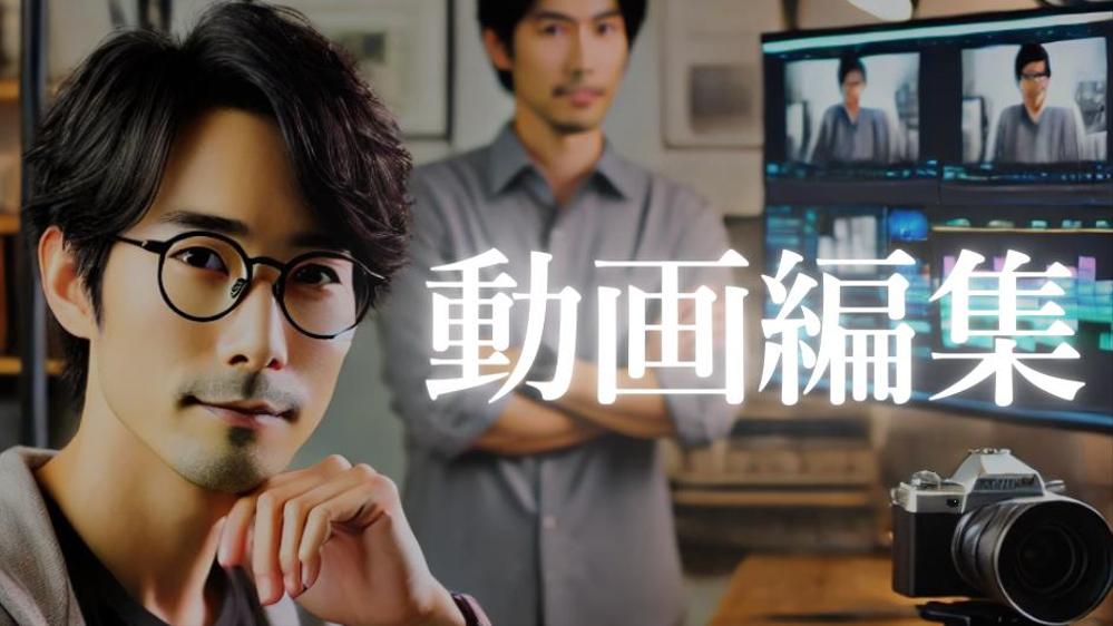 動画編集代行、カット編集、テロップ挿入、効果音選定を行います