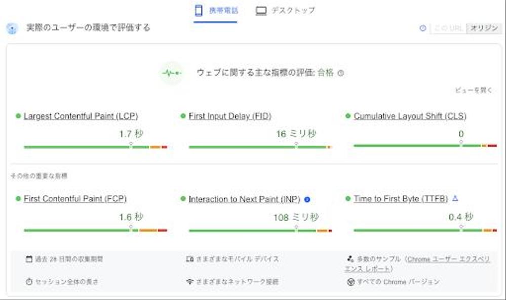 Core Web Vitals & PageSpeed Insights最適化ます