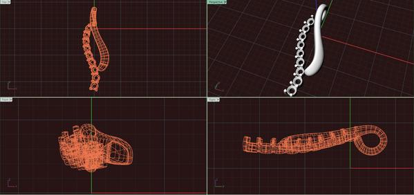 ◆CAD,Rhinoceros◆ジュエリー原型用の3Dデータを作成いたします