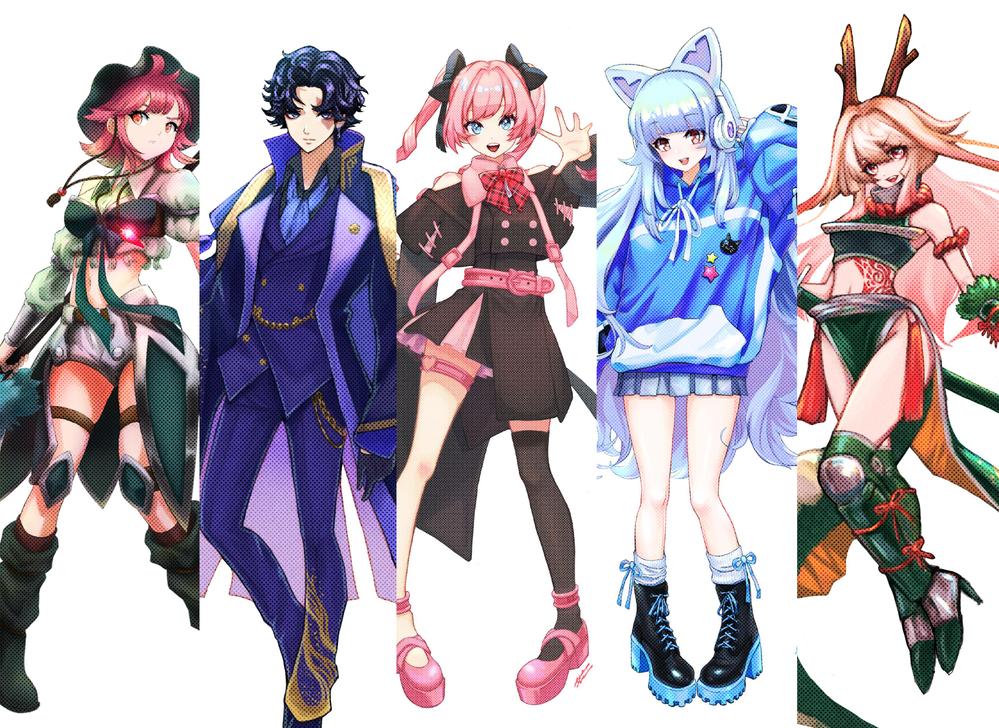 クオリティの高いキャラクターデザイン、立ち絵を制作します