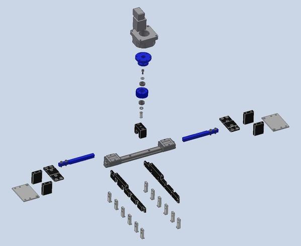 装置3Dアセンブリ　→　3Dバラシ詳細図を作成いたします