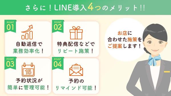 あなたの事業に合わせたLINE公式アカウントの構築・運用をします