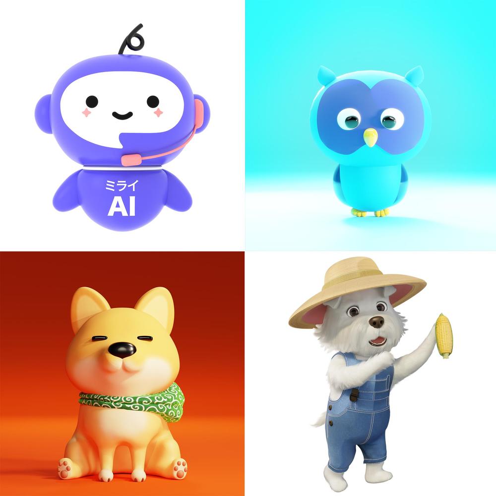 3Dキャラクターのデザイン/キャラデザイナーがご希望に沿えるようご対応します