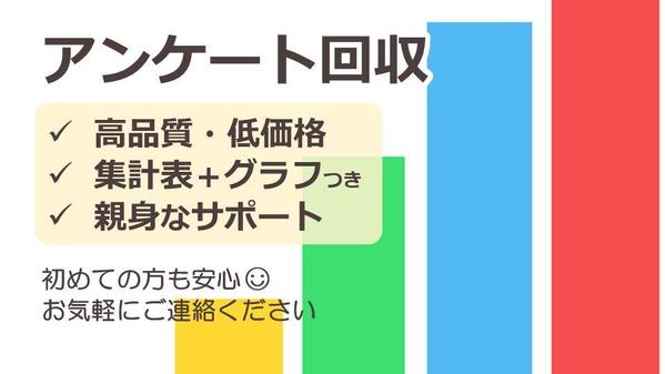 アンケート調査代行【6,000円～】アンケートの回答を集めます