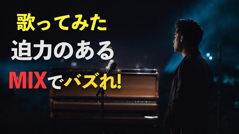 【歌ってみた】あなたの歌声をプロのクオリティに。MIXで魅力を最大限に引き出します