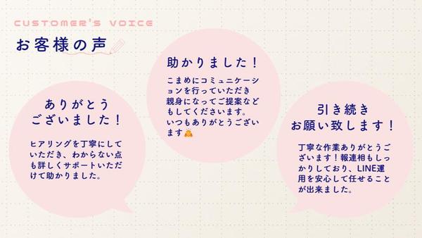 丁寧なヒアリング！考えぬいた設計！ 成果につながるアカウントを構築します