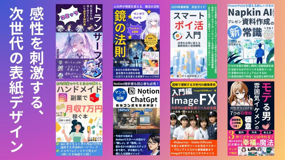 Kindle本の表紙制作サービス｜現役出版者が担当します