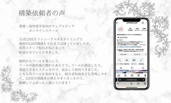 【LINEマーケティング】お客様をサービスに繋げる自動化LINE構築します