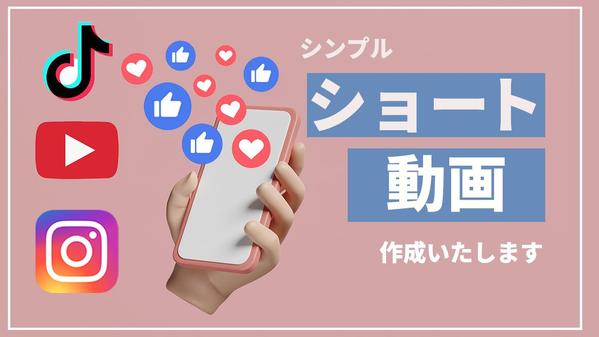 インスタのリール動画を週１本のペースで月４本編集いたします